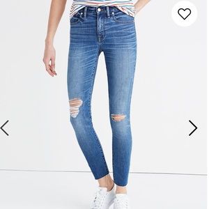Madewell High-Rise Skinny Crop Jeans in Bruce Wash